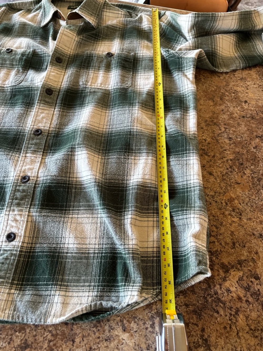 Orvis Perfect Flannel Shirt, Button Down, Classic Plaid Outdoorsman Cotton, XLT - Picture 11 of 13